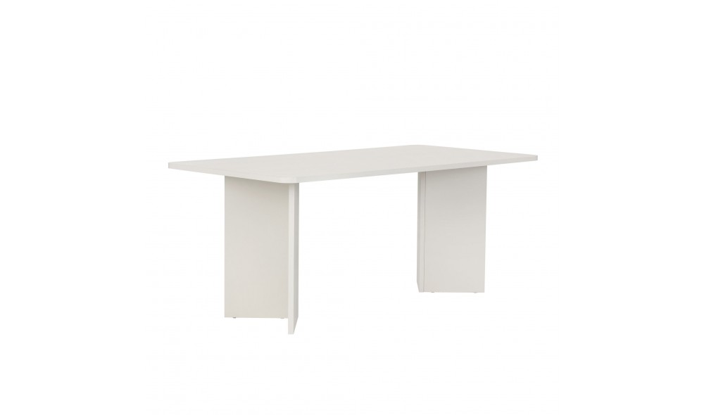 Masa de sufragerie, Linza - Wood White, 180 x 75 x 90 cm
