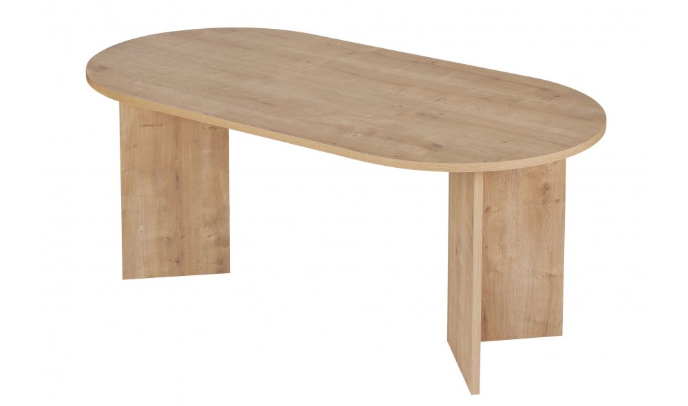 Masa de sufragerie, Sablin - Sapphire Oak, 180 x 75 x 90 cm