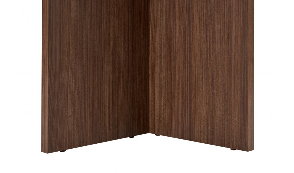 Masa de sufragerie, Sablin - Travertine, Milano Walnut, 180 x 75 x 90 cm