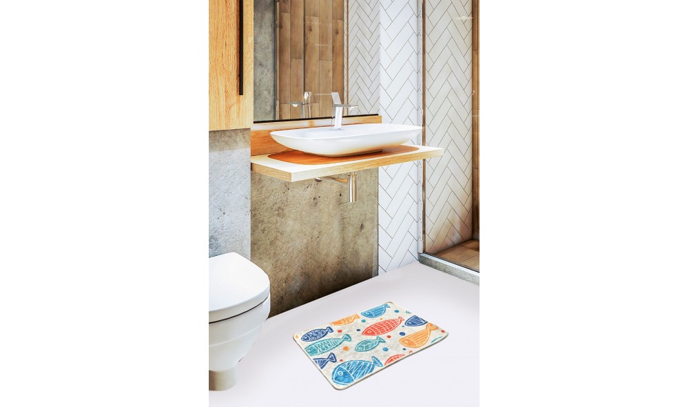 Covoras de baie, Fish DJT - Colourful (40 x 60)