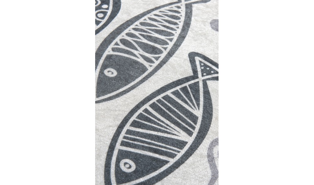 Covoras de baie, Fish DJT - White (40 x 60)