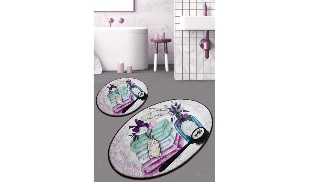 Set covoras de baie (2 piese), Lavanta DJT