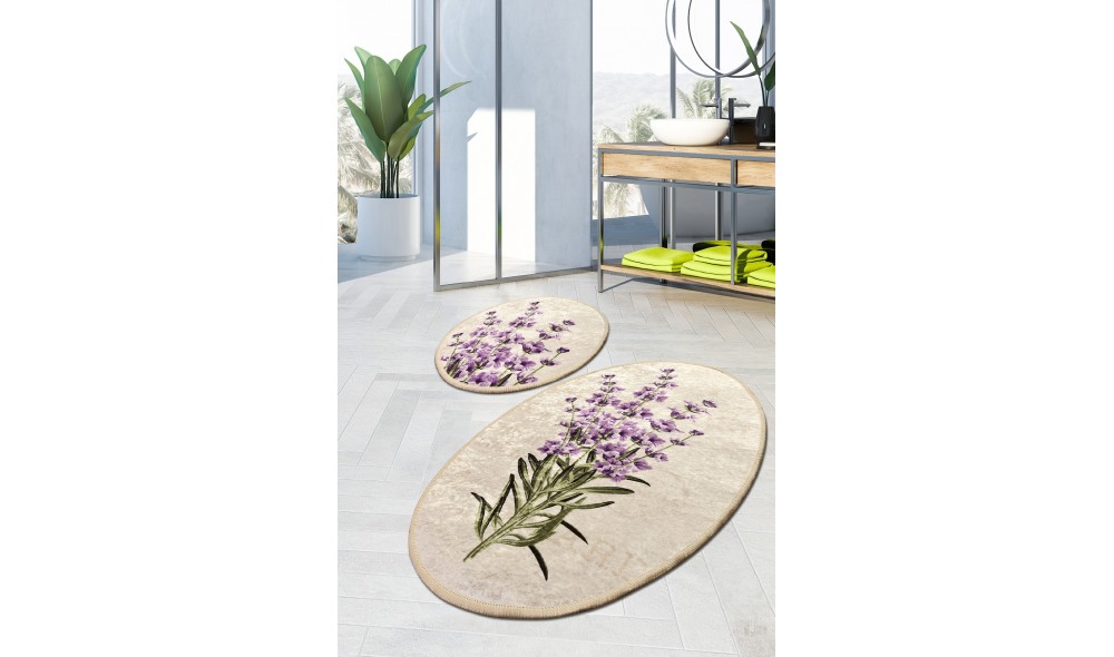 Set covoras de baie (2 piese), Lavender DJT