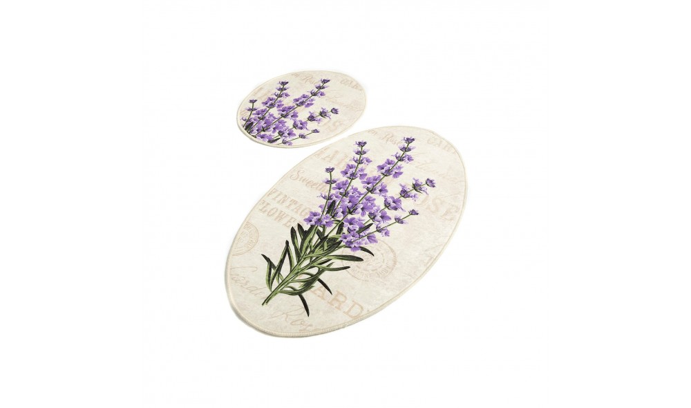 Set covoras de baie (2 piese), Lavender DJT
