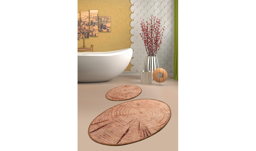 Set covoras de baie (2 piese), Wood DJT