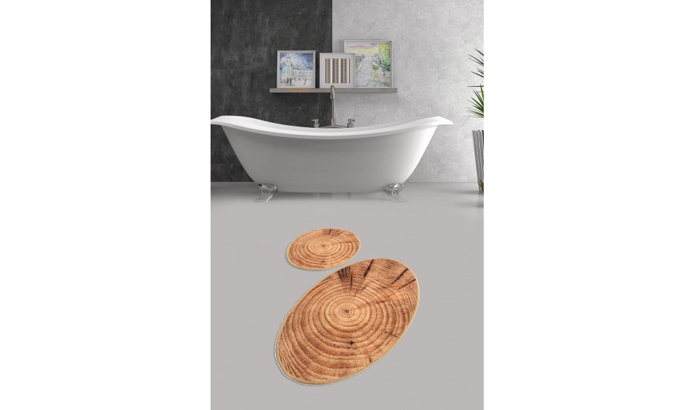 Set covoras de baie (2 piese), Wood DJT