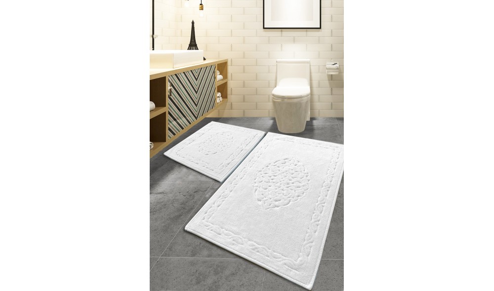 Set covoras de baie (2 piese), Elite - Ecru