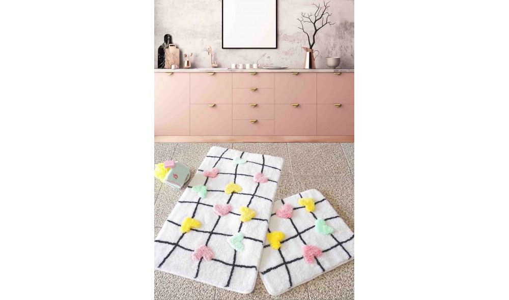 Set covoras de baie (2 piese), My Heart - Colourful