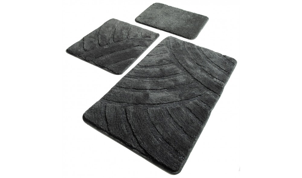 Set covoras de baie (3 piese), Alya - Fume