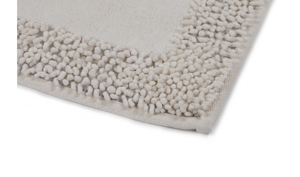 Set covoras de baie (2 piese), Piante - Ecru