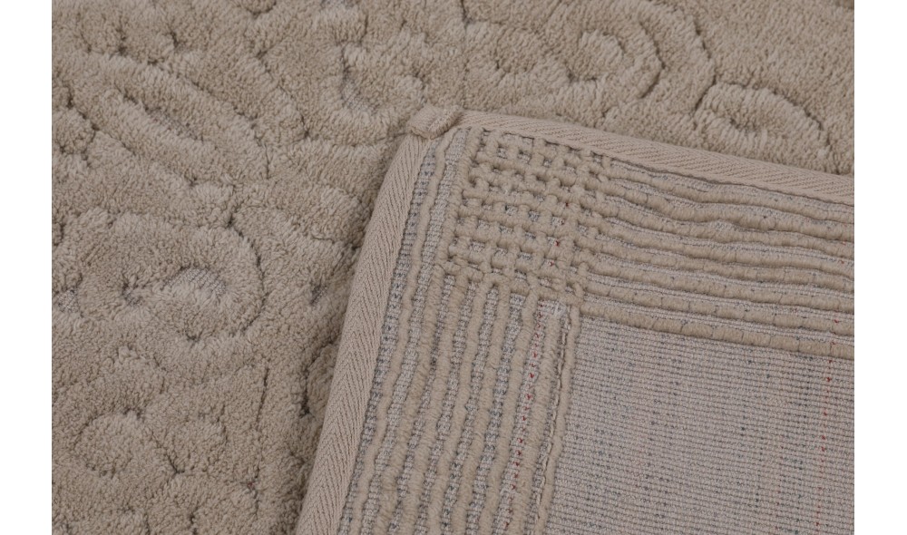 Set covoras de baie (2 piese), Piante - Beige