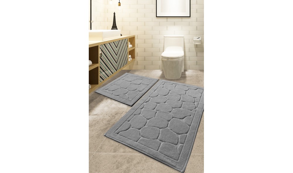 Set covoras de baie (2 piese), Parma - Grey