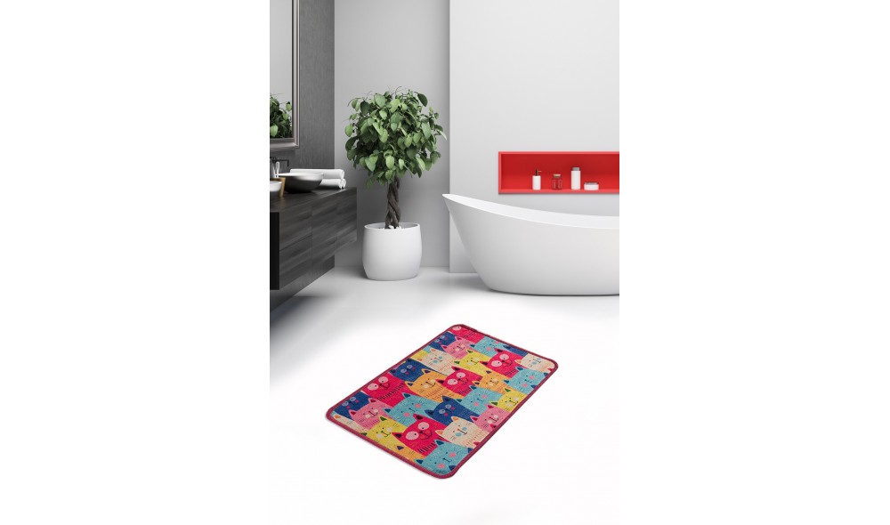 Covoras de baie, Meow DJT - Colourful