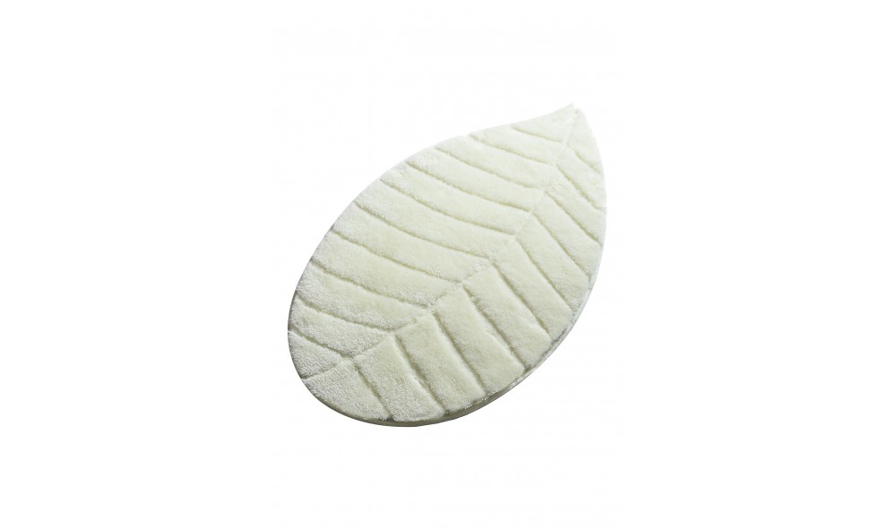 Covoras de baie, Jungle Leaf - Ecru (60 x 100)