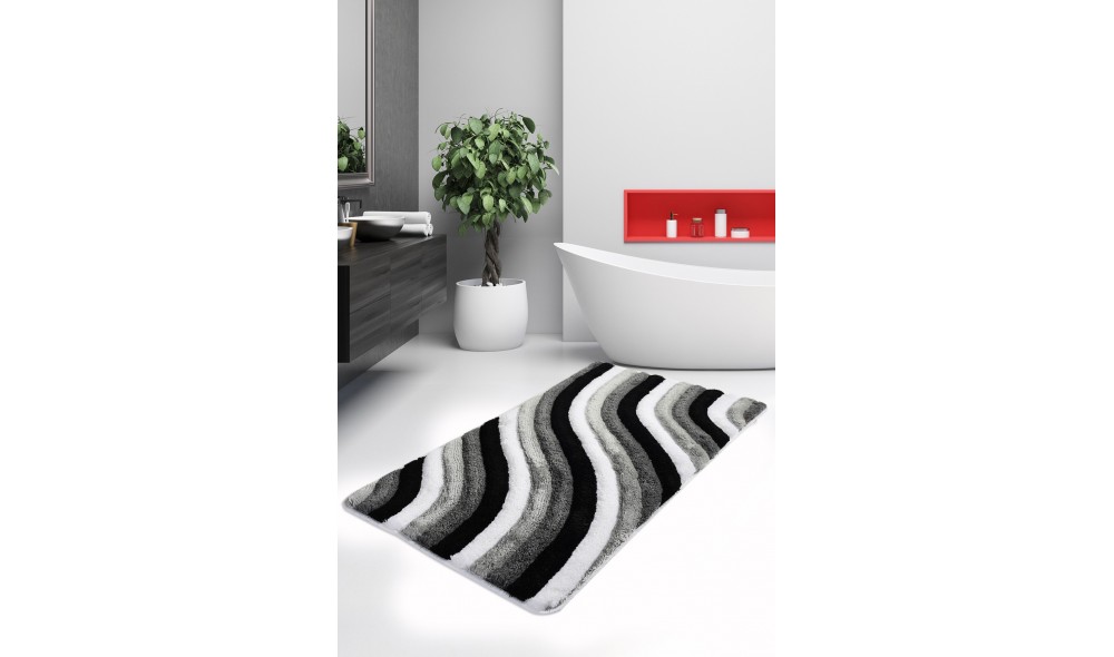 Covoras de baie, Colourful - Grey (70 x 120)