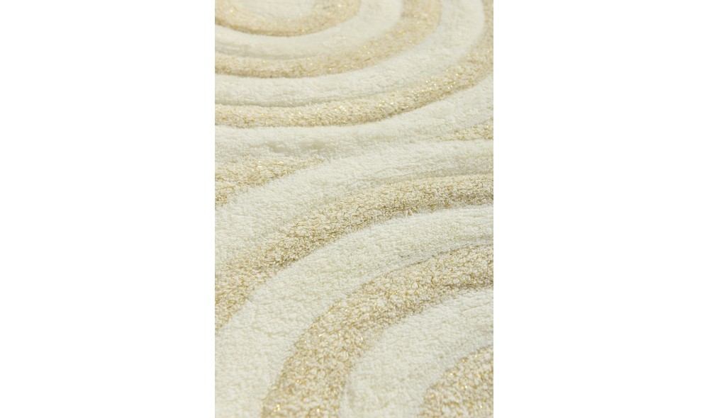 Set covoras de baie (2 piese), Wave - Ecru