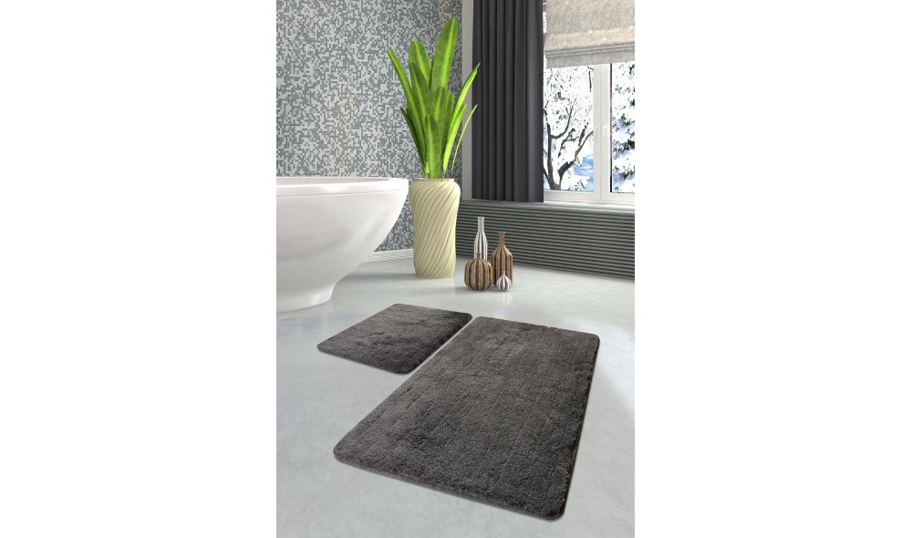 Set covoras de baie (2 piese), Colors of - Anthracite