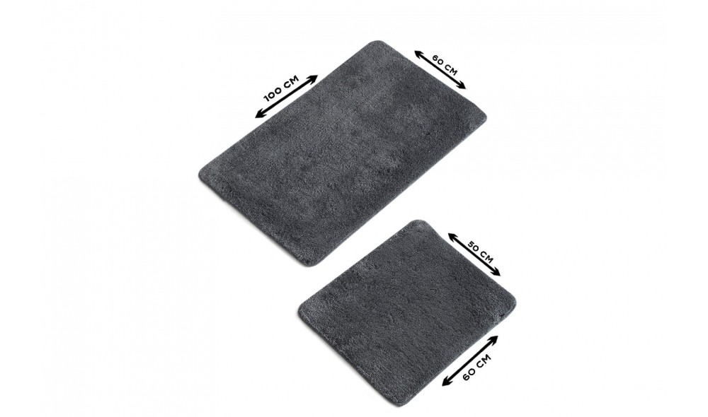 Set covoras de baie (2 piese), Colors of - Anthracite
