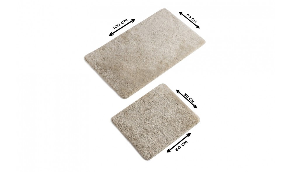 Set covoras de baie (2 piese), Colors of - Bone White