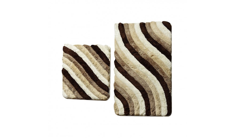 Set covoras de baie (2 piese), Colorful - Beige