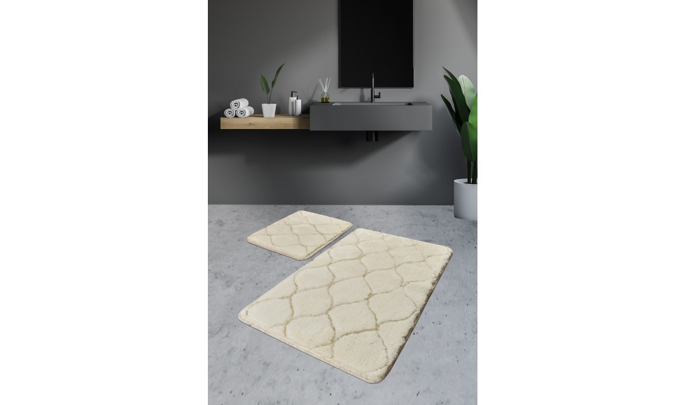 Set covoras de baie (2 piese), Infinity - Ecru