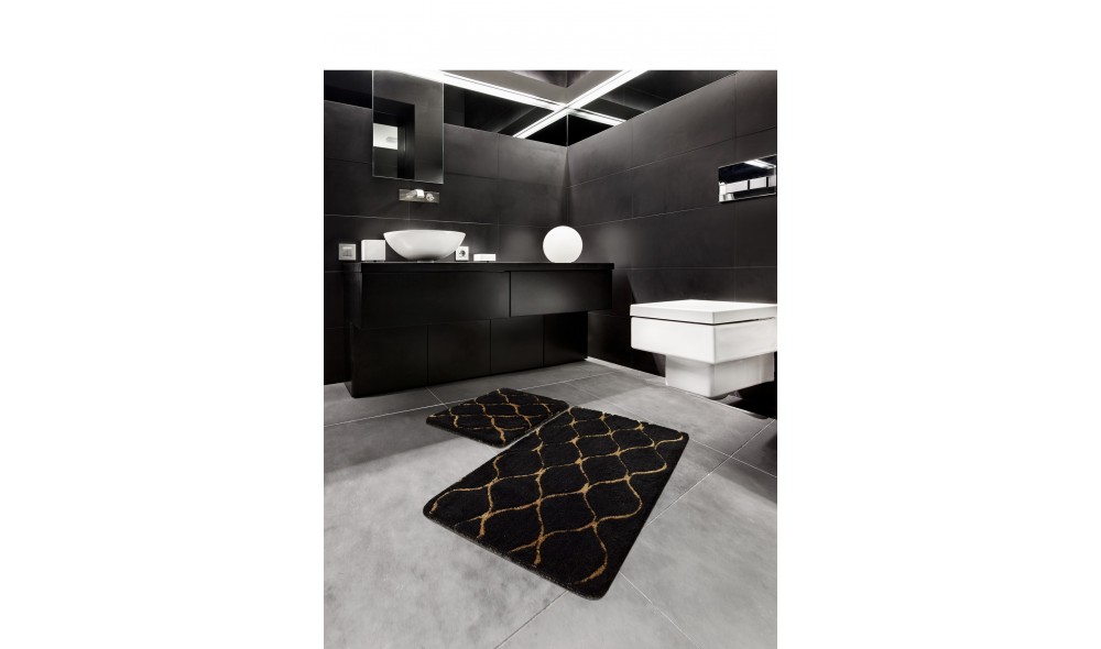 Set covoras de baie (2 piese), Infinity - Black