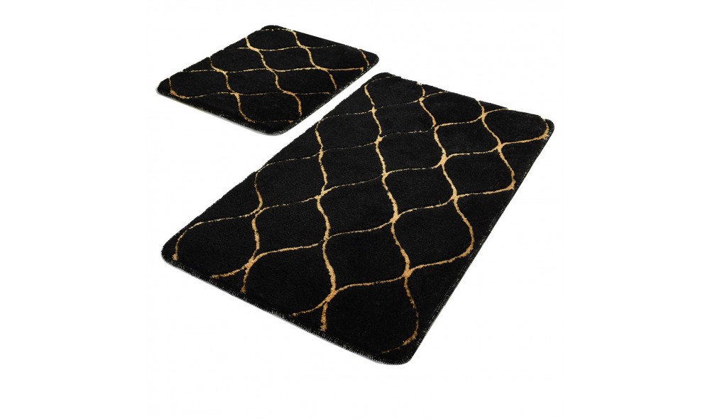 Set covoras de baie (2 piese), Infinity - Black
