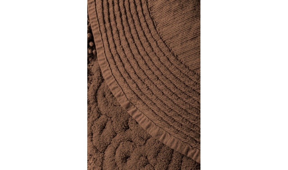 Set covoras de baie (2 piese), Piante Oval - Brown