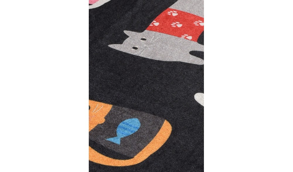 Set covoras de baie (2 piese), Black Cats