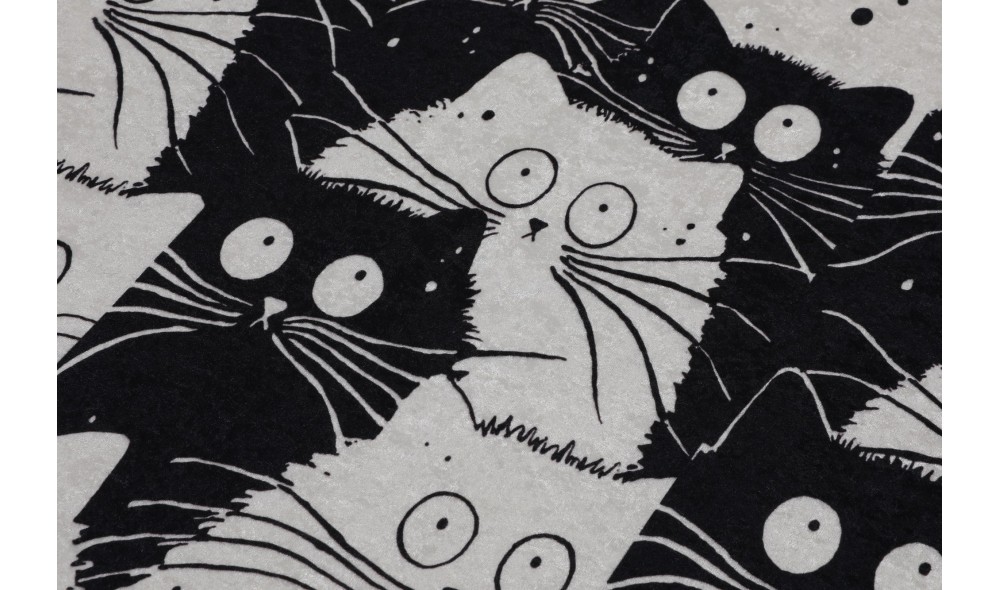 Set covoras de baie (2 piese), White Cats