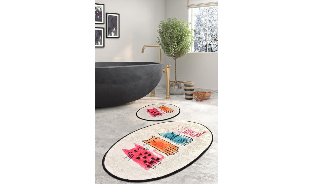 Set covoras de baie (2 piese), Baby Cats