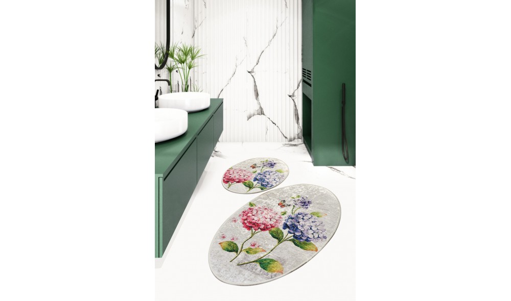 Set covoras de baie (2 piese), Ortanca