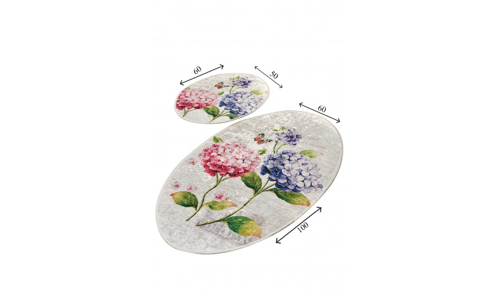 Set covoras de baie (2 piese), Ortanca