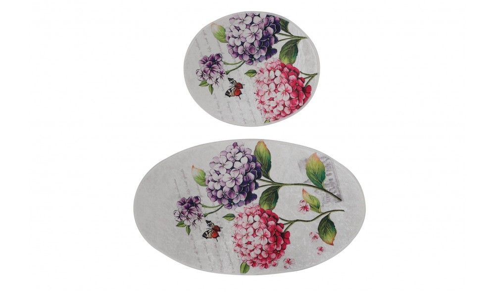 Set covoras de baie (2 piese), Ortanca