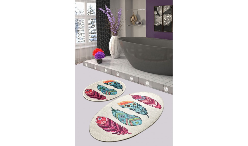 Set covoras de baie (2 piese), Feather DJT