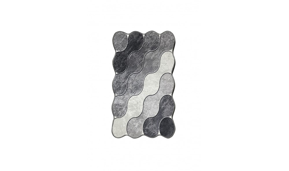 Covoras de baie, Circle - Grey