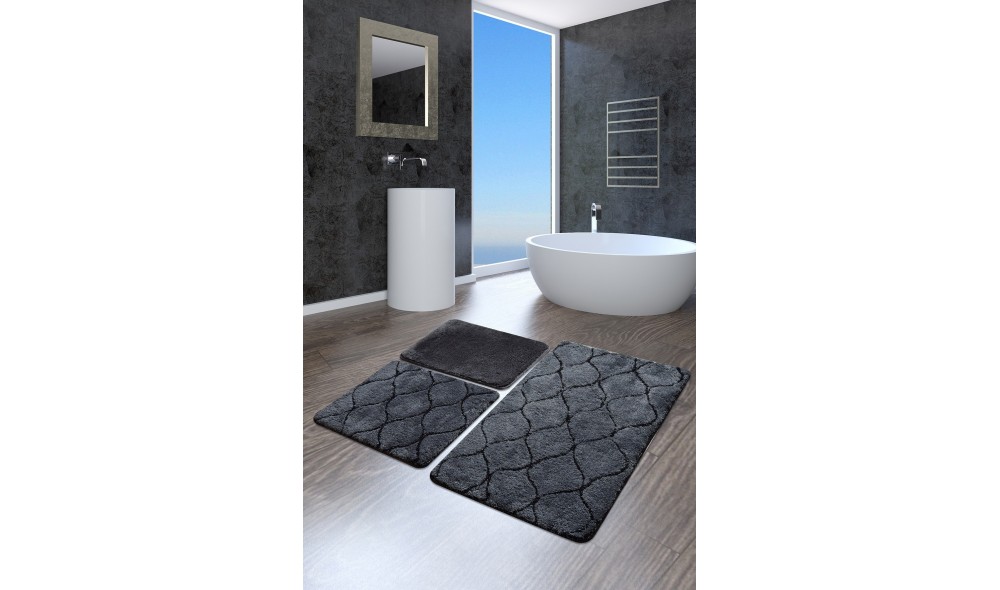 Set covoras de baie (3 piese), İnfinitiy - Anthracite