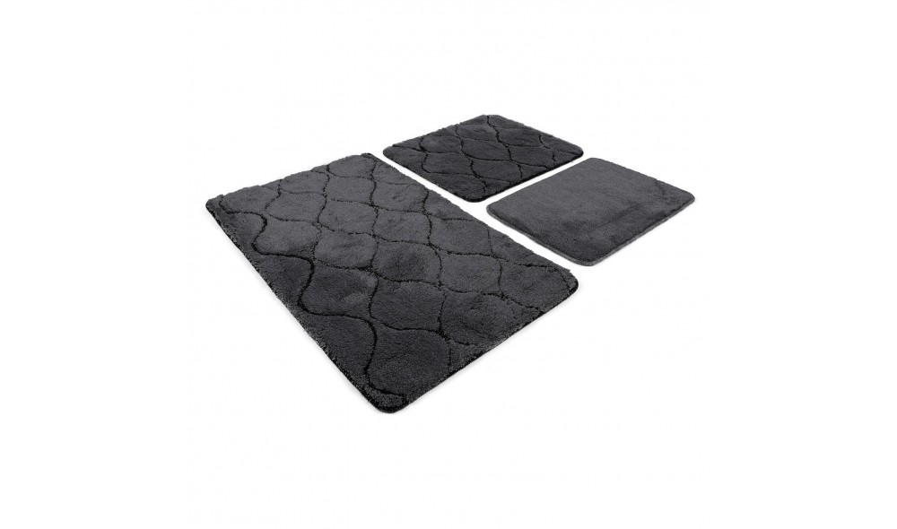 Set covoras de baie (3 piese), İnfinitiy - Anthracite