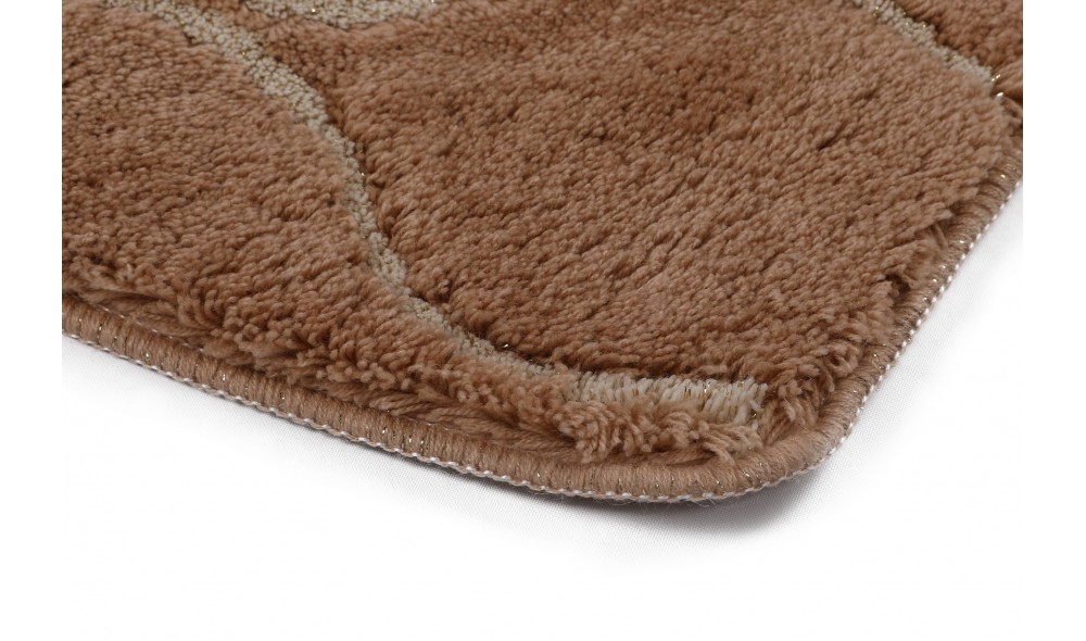 Set covoras de baie (3 piese), Infinity - Caramel