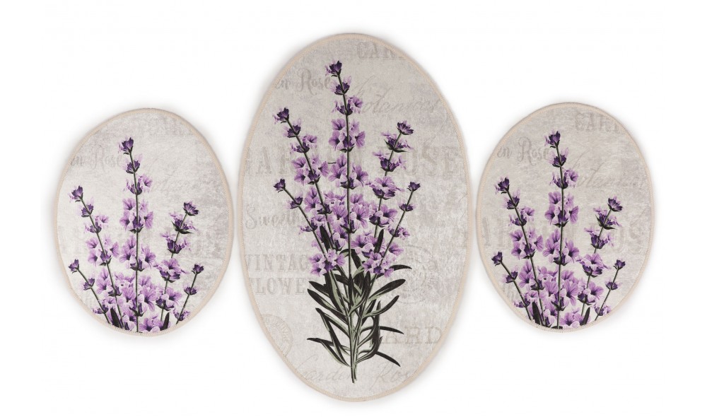 Set covoras de baie (3 piese), Lavender