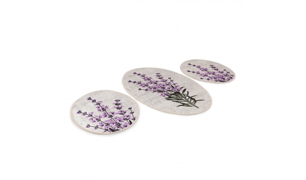 Set covoras de baie (3 piese), Lavender