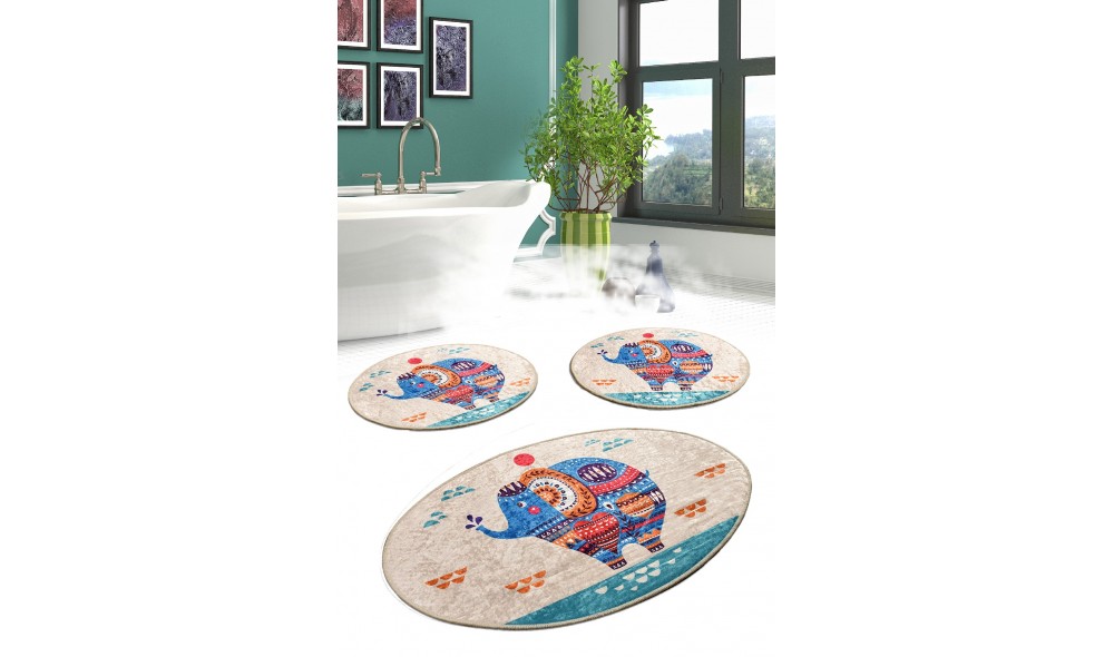 Set covoras de baie (3 piese), Etnic