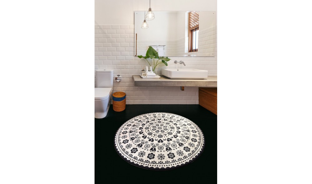 Covoras de baie, Venice - Black (100)