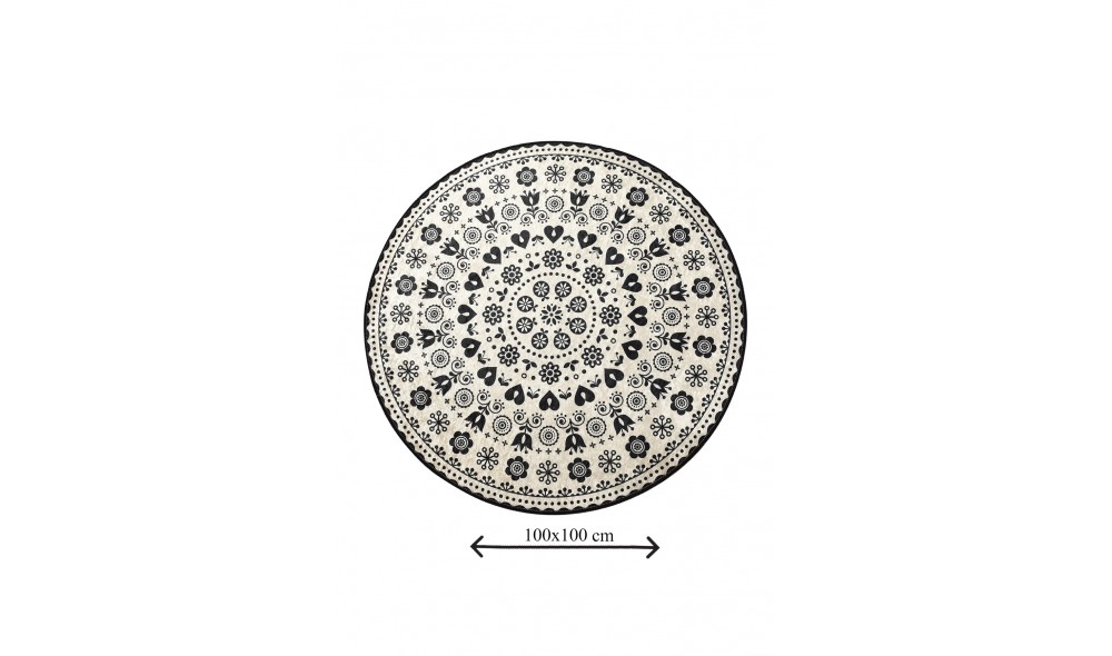 Covoras de baie, Venice - Black (100)