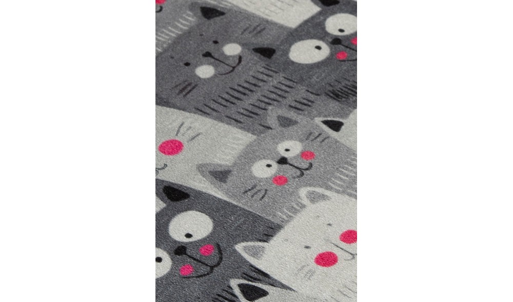 Covoras de baie, Meow - Grey (40 x 60)