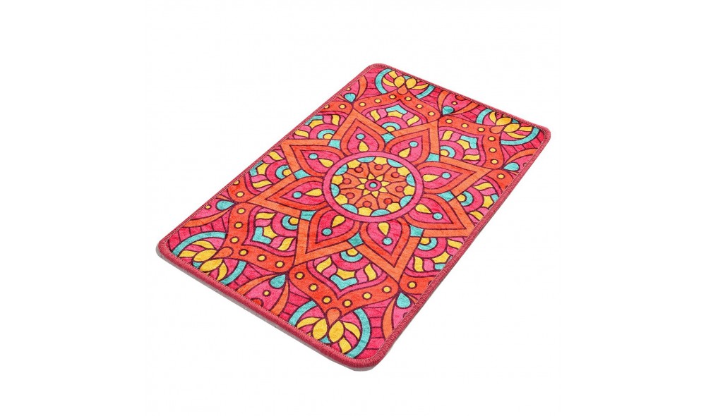 Covoras de baie, Mandal - Multicolor (40 x 60)