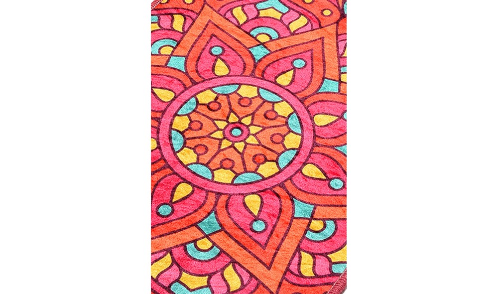 Covoras de baie, Mandal - Multicolor (40 x 60)