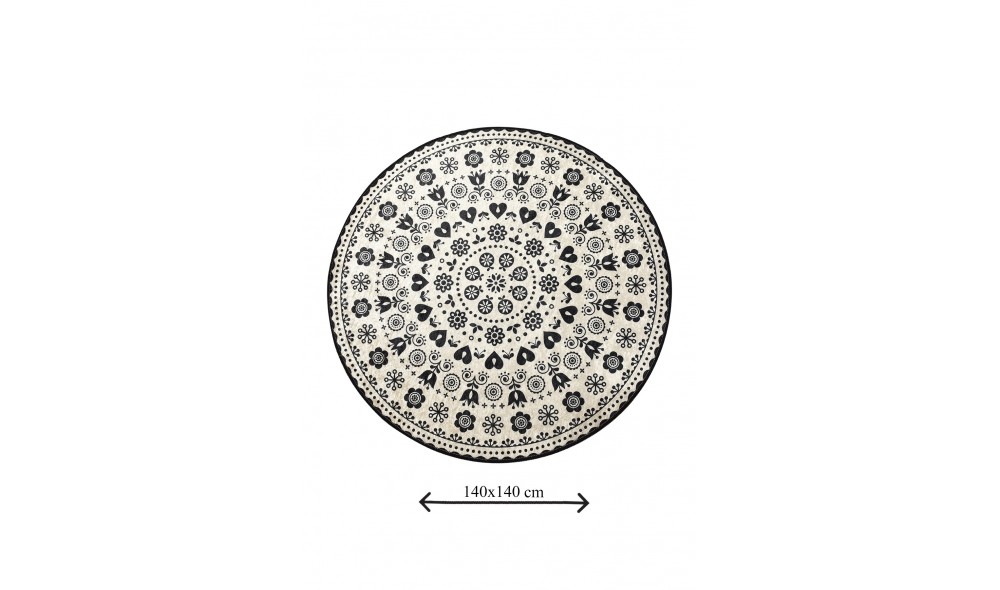 Covoras de baie, Venice - Black (140)