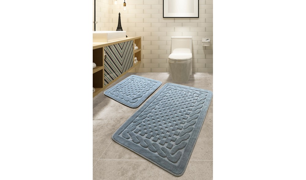 Set covoras de baie (2 piese), Bambi Cotton - Grey