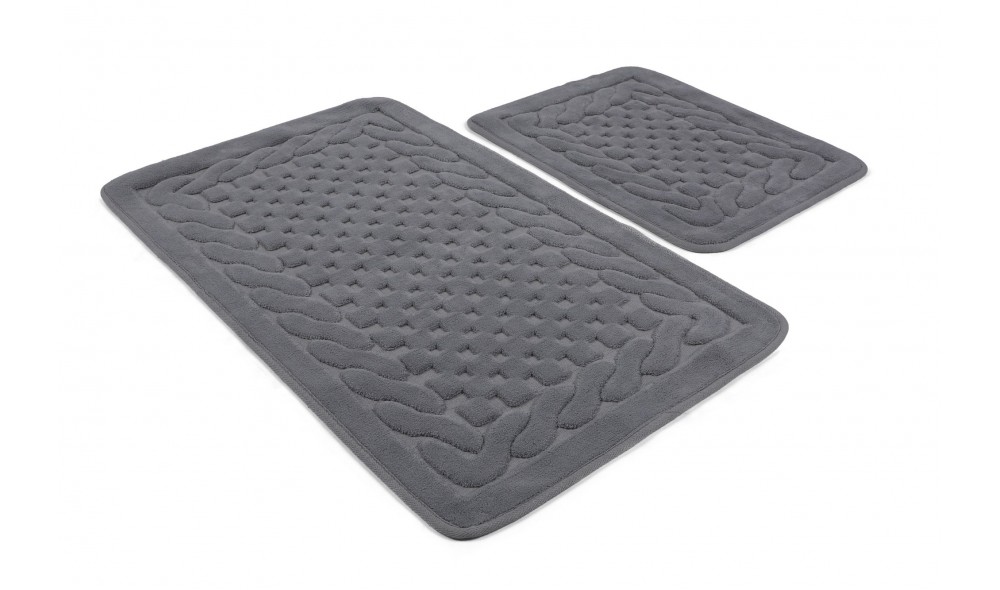 Set covoras de baie (2 piese), Bambi Cotton - Grey